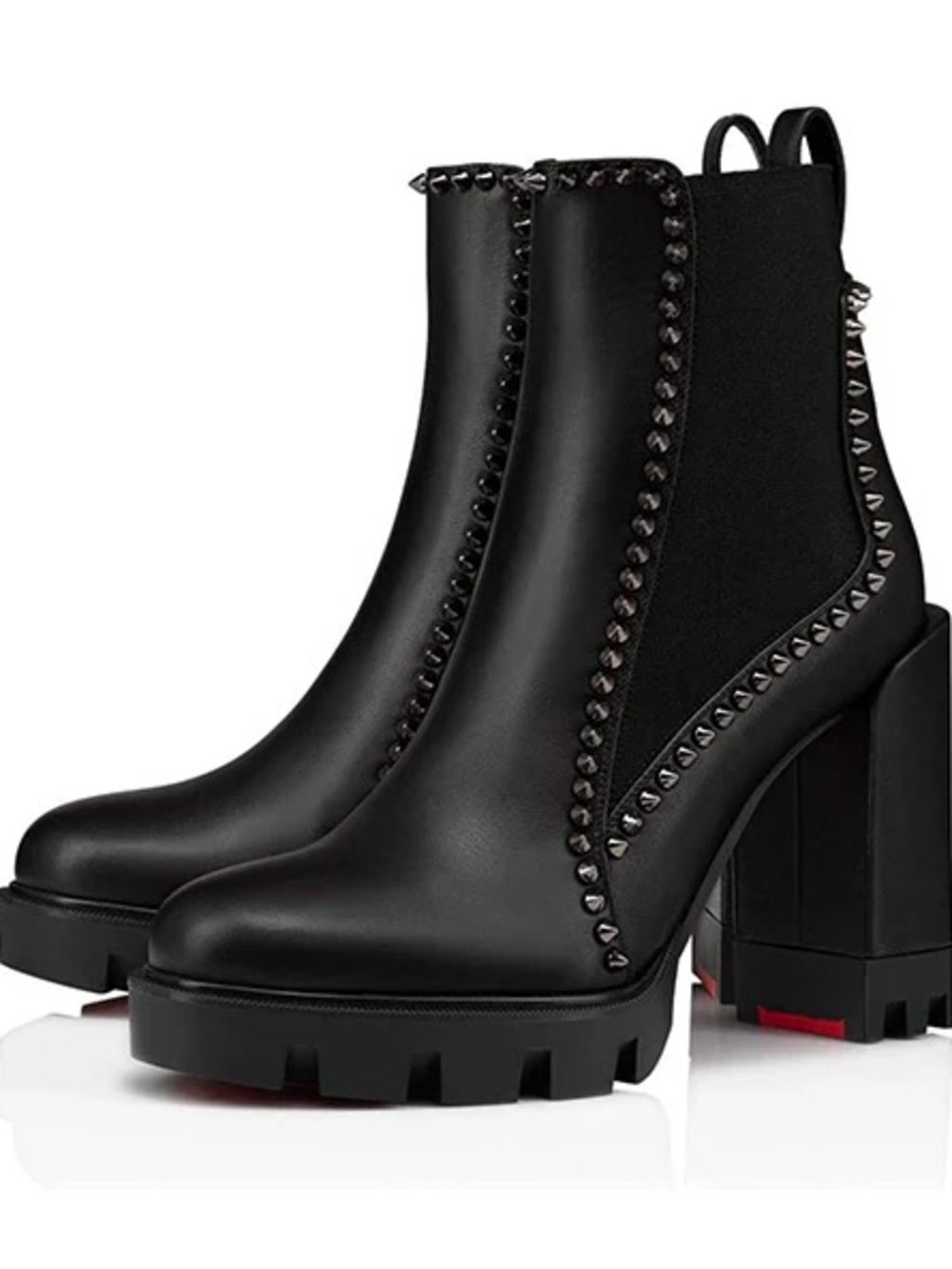 Christian Louboutin Black Box Label - Out Line Spikes Lug 70